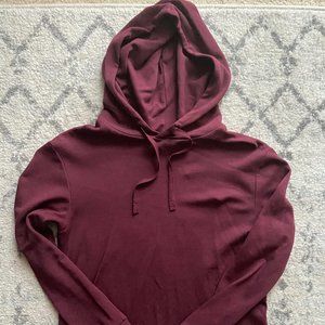 Dark red maroon hoodie